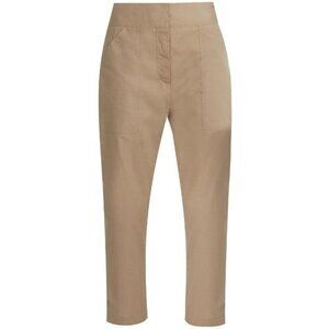 ADAM Lippes Women Tan Chino Pants Sz 4 Trousers